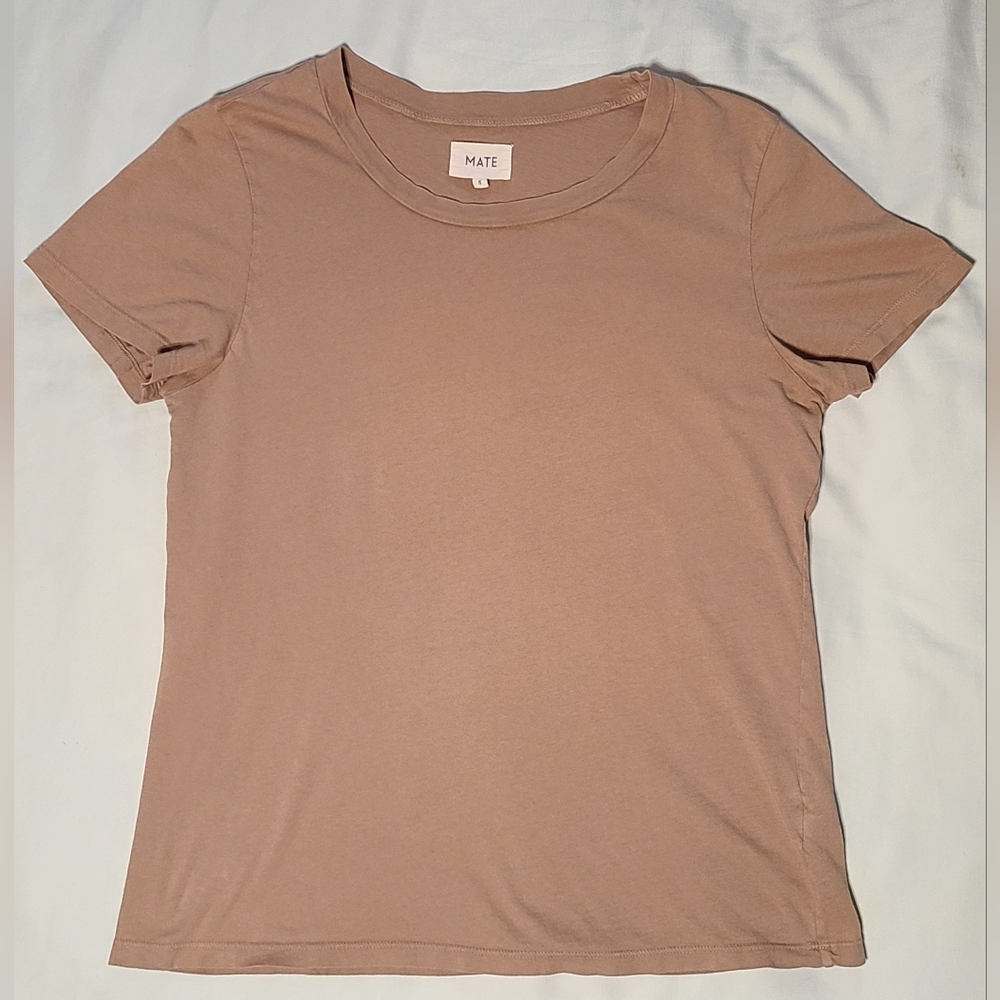 MATE the Label Organic Cotton Classic Tee In Mushroom (made in LA)